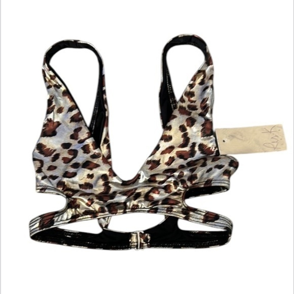 Ris-K Dippin' Daisy's Journey WIldcat bikini top size XS swim swimsuit